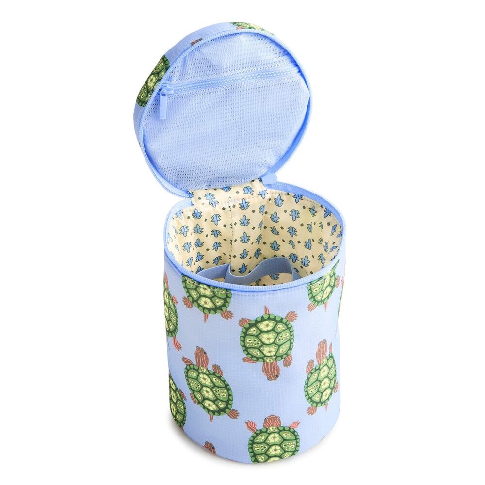 Vera Bradley Upright Product Organizer Slow Dance  Sea Turtle Blue Green Ripstop